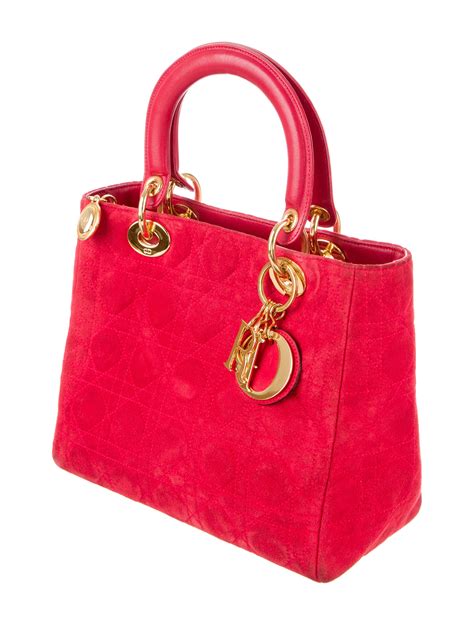 lady dior suede bag